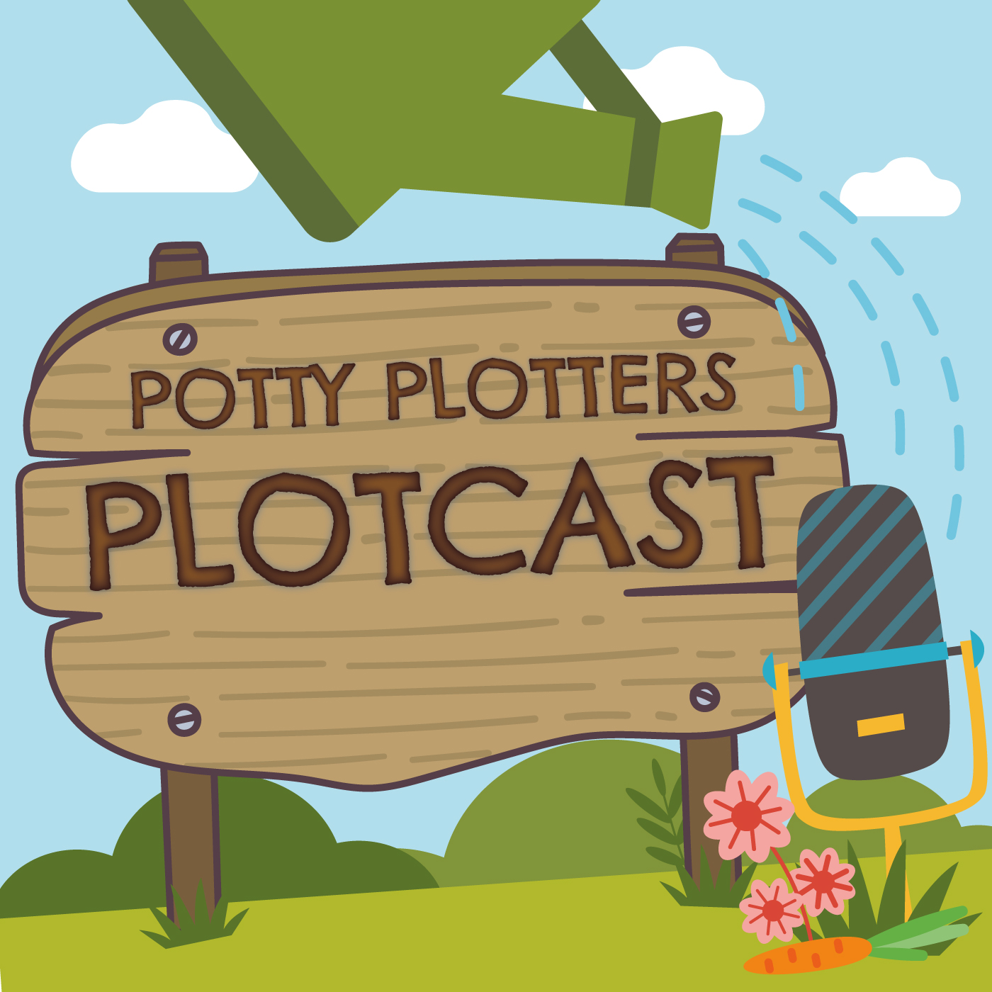 The Potty Plotters Plotcast logo